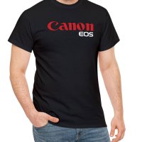 Тениска с декоративен печат - Canon EOS, снимка 7 - Тениски - 44164761
