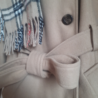 Палто Cubus, M, вълна+ Burberry топъл шал, като нови, снимка 6 - Палта, манта - 44693730
