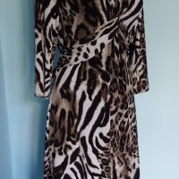 Уникална рокля в леопардов принт "Coture line" ® / универсален размер , снимка 1 - Рокли - 41841098