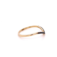 Златен дамски пръстен 0,97гр. размер:56 14кр. проба:585 модел:22110-6, снимка 2 - Пръстени - 44768677
