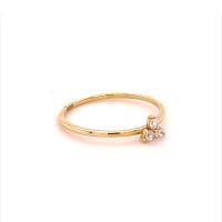 Златен дамски пръстен 0,98гр. размер:56 14кр. проба:585 модел:17620-4, снимка 3 - Пръстени - 41810505