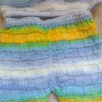 Плетен бебешки костюм , снимка 8 - Комплекти за бебе - 41456089