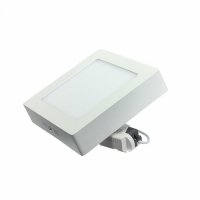 LED панел за външен монтаж, квадратен, 6 W бяла светлина с включен драйвър, снимка 2 - Лампи за таван - 39220065