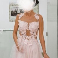 Булчинска, Сватбена, Бална рокля с 3D дантела, снимка 1 - Рокли - 38618150