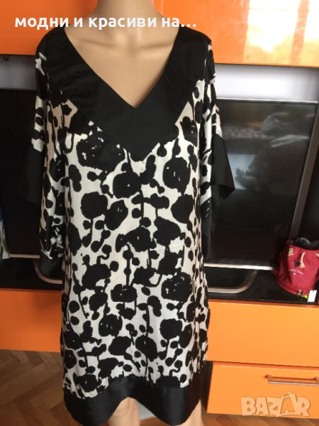 Разкошна копринена туника Zara, размер М, снимка 1