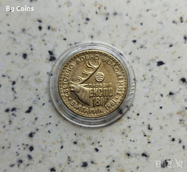 1 лев 1981 Ловно изложение , снимка 1