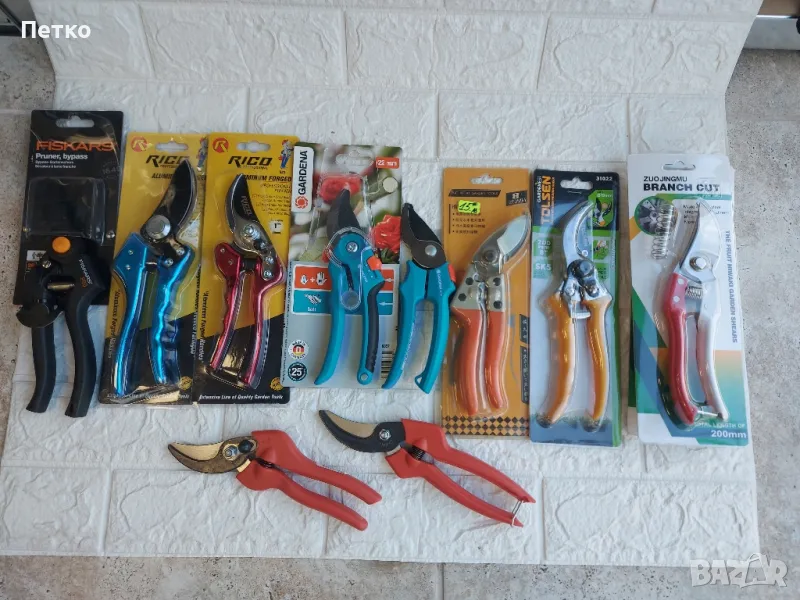 Лозарски ножици Рико,Fiskars и Bahco., снимка 1