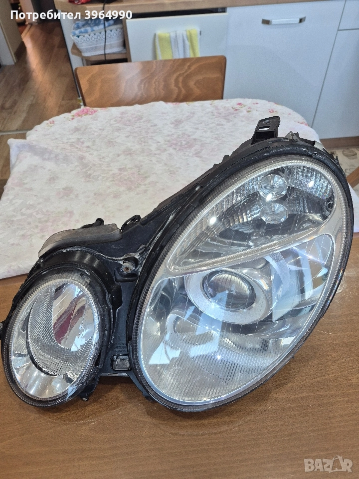 Кристален Неразличим от нов ляв фар за Мерцедес Еклас W211 , снимка 1