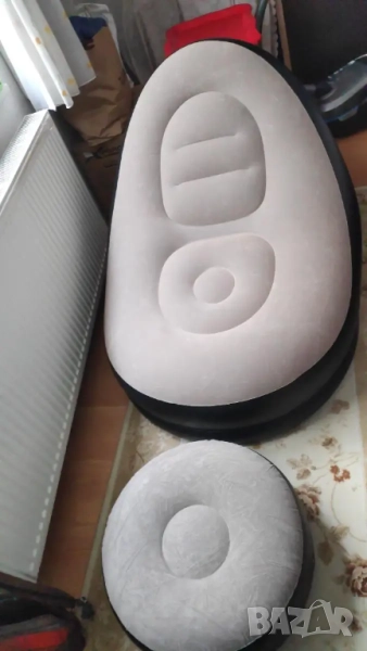 Преносимо надуваемо кресло и табуретка я, снимка 1