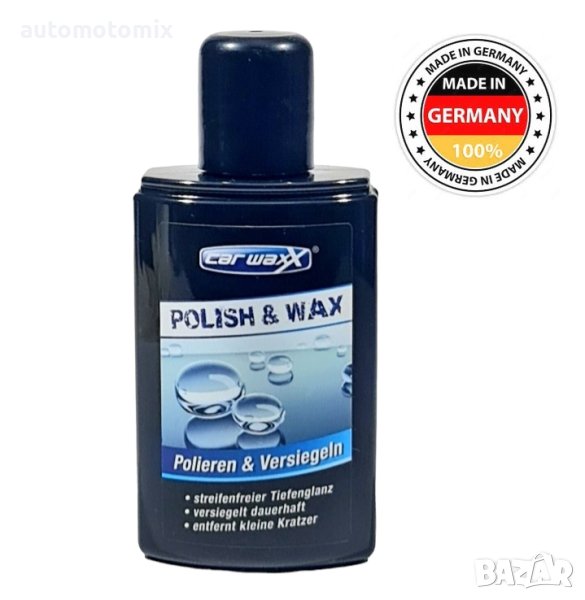 Полир и Вакса CarwаxX 250мл, POLISH & WAX, снимка 1