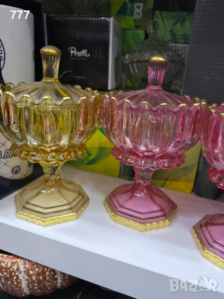 стъклени захарници , снимка 1