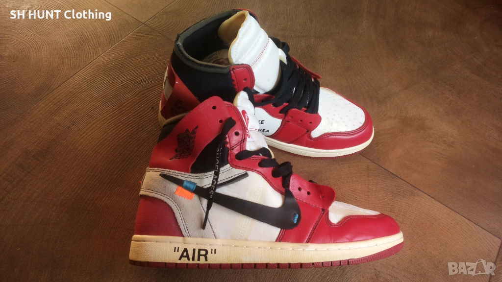Off-White × Nike Air Jordan 1 Retro High The Ten "Chicago" AA3834-101 Размер EUR 44/UK 9 41-14-S, снимка 1