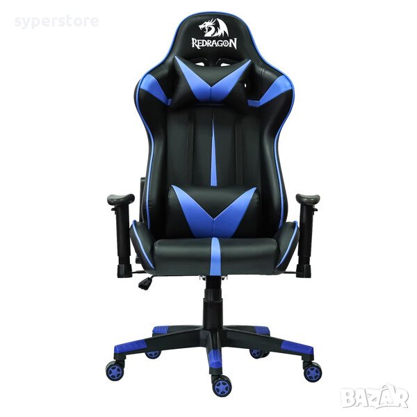 Геймърски стол Redragon Rampage C503-BB Черно - Син Ергономичен Gaming chair, снимка 1