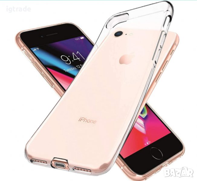 iPhone SE 2022 / SE 2020 / iPhone 7 / 8 - прозрачен силиконов кейс, снимка 1