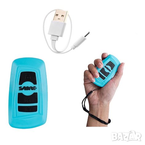 Електрошок с фенер и аларма Sabre , снимка 1