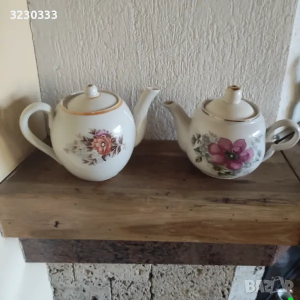 Порцеланов чайник/чайници стар СССР, снимка 1