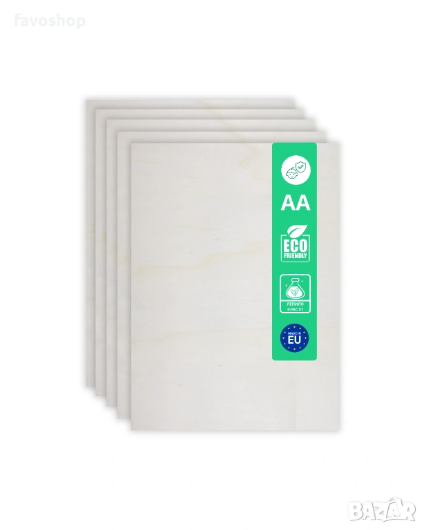 Шперплат 2мм топола A3 – двустранно шлайфан – пакет 5 листа, снимка 1