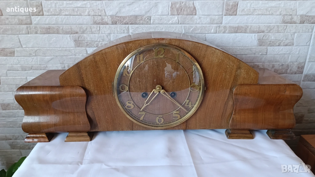 Стар каминен часовник - Kienzle - Germany -Антика - 1960", снимка 1