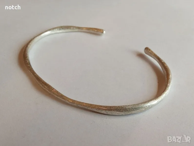 Сребърна гривна, снимка 1