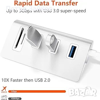 Cateck 3-портов USB 3.0 хъб, снимка 1