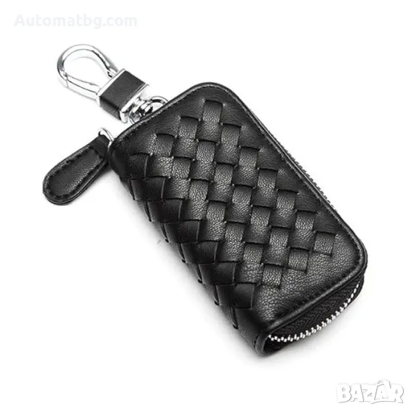 Чантичка за ключове Automat, Еко кожа, Черен, снимка 1