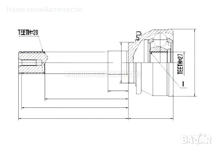 Предно външно каре MB620255 NPZMS016 Mitsubishi, снимка 1
