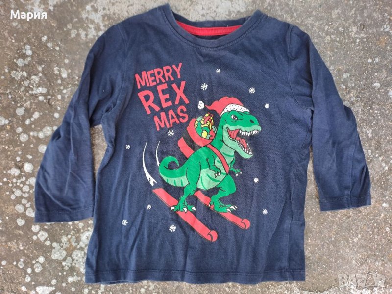 Коледна блузка- 98/104, снимка 1