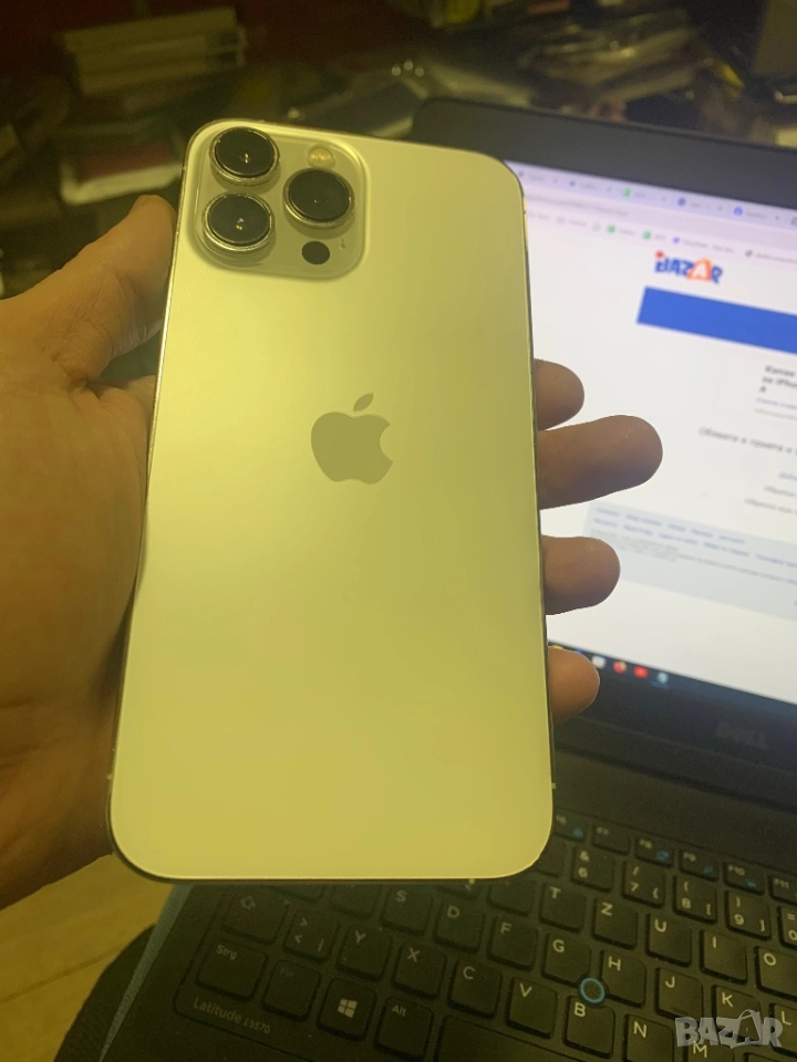 Капак батерия Оригинален Оборудван за iPhone 13 Pro Max 6.7 / Бял / КЛАС А, снимка 1