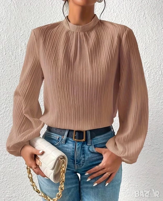 Елегантна риза Пепел от рози, снимка 1