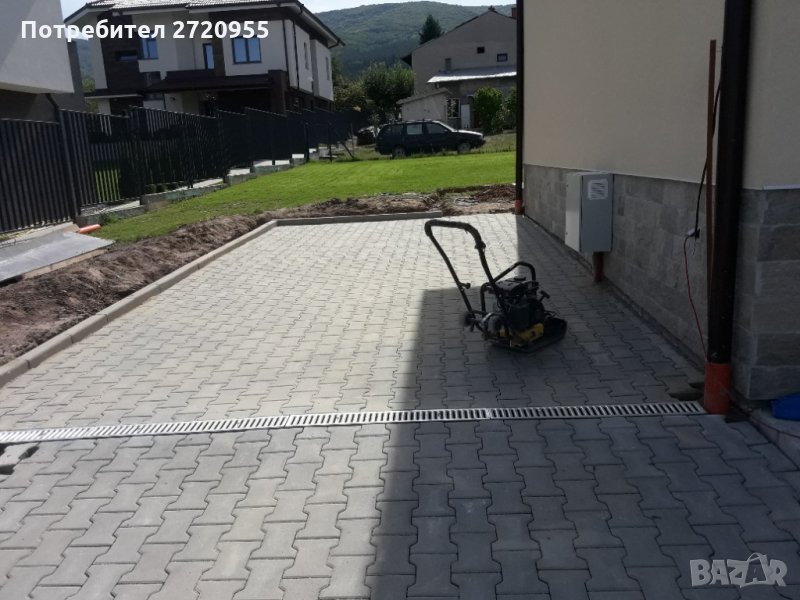 Редене на тротоарни плочки бордюри павета , снимка 1