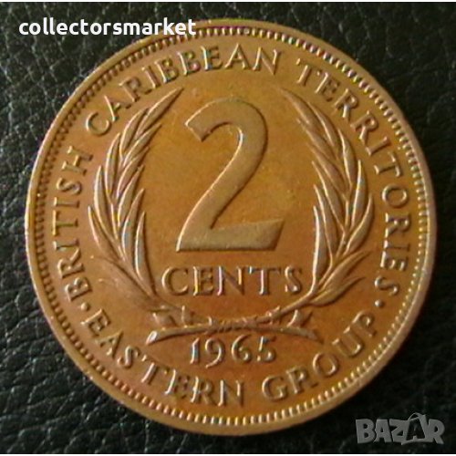2 цента 1965, Източно Карибски Щати, снимка 1