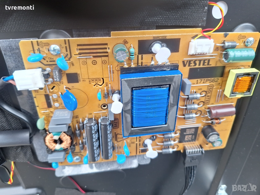 POWER BOARD ,17IPS62  за 43-инчов телевизор JVC Модел  LT-43VA3300, с дисплей VES430UNFH-L3-Z01, снимка 1