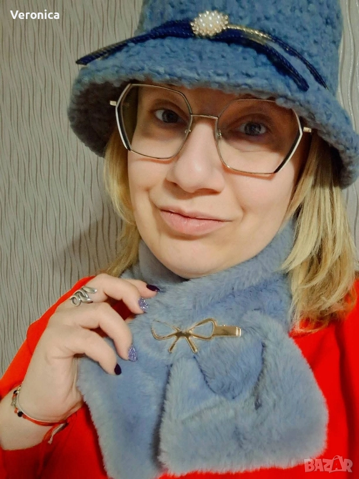 Шапки и шал-яки яки ръчно изработени, снимка 1