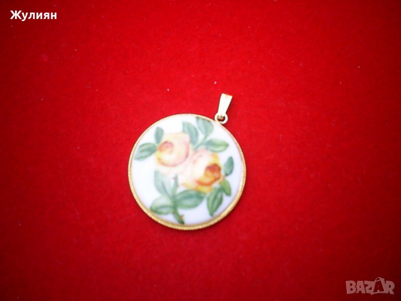  ВИСУЛКА ПОРЦЕЛАН РЪЧНО РЕСУВАН, снимка 1