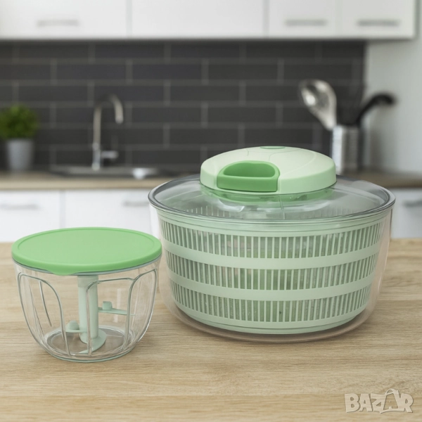 Мултифункционален уред 2в1 Oliver Voltz  – центрофуга и чопър, 4 л купа, снимка 1