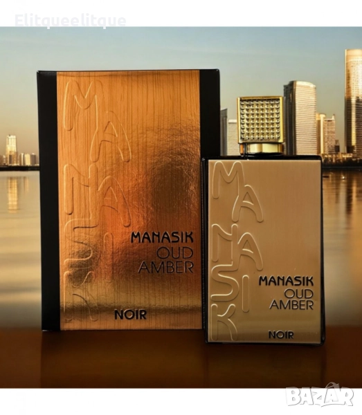 Арабски парфюм Noir Manasik Oud Amber EDP 100мл, снимка 1
