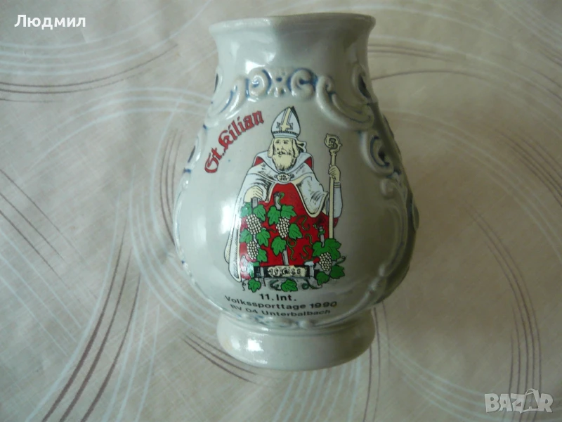 Стара порцеланова Каничка за вино, снимка 1