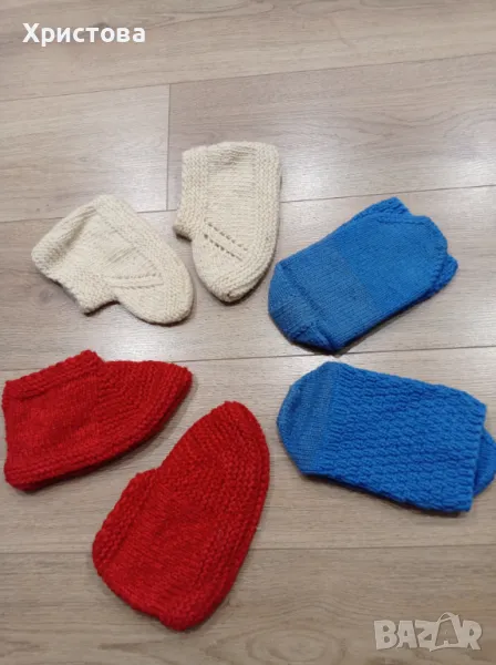 Плетени терлици и чорапи, снимка 1