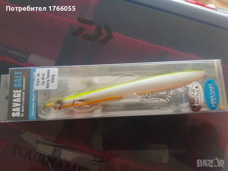 Savage Gear Sandeel Surf Walker потъващ джъркбейт 15,5 см (23 г), снимка 1