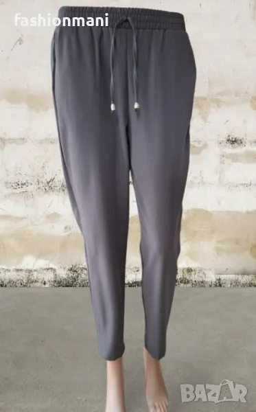 Дамски сив панталон с джобове - код 1151, снимка 1