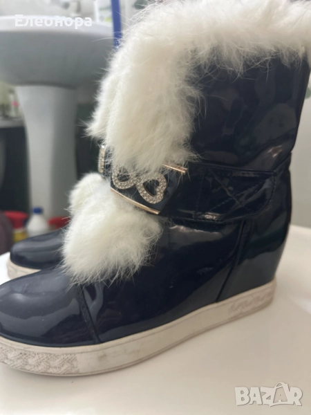 Нови тъмно сини ботушки на Мегиас с ултра мек пух, снимка 1