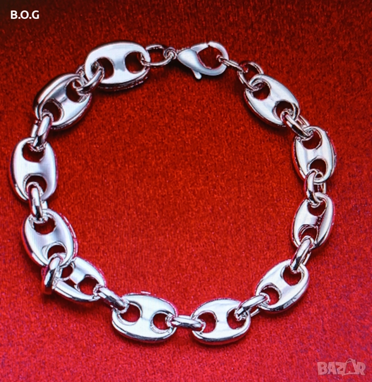 Нова, сребърна гривна. В кутия за подарък, снимка 1