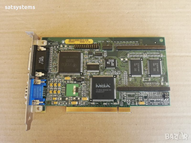  Видео карта Matrox MGA-MIL/2/SNI 576-04 REV.A 2MB PCI, снимка 1