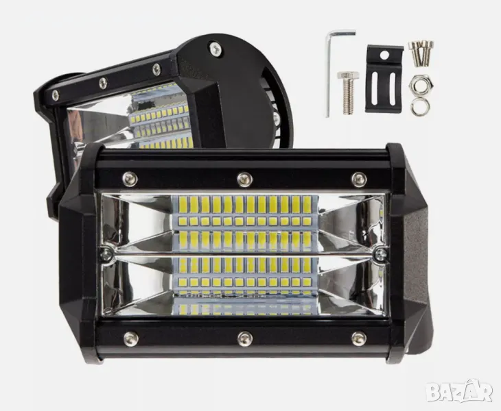 72W Универсален LED халоген 13см., снимка 1