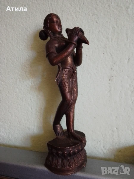статуетка индия бронз 21/6 см, снимка 1