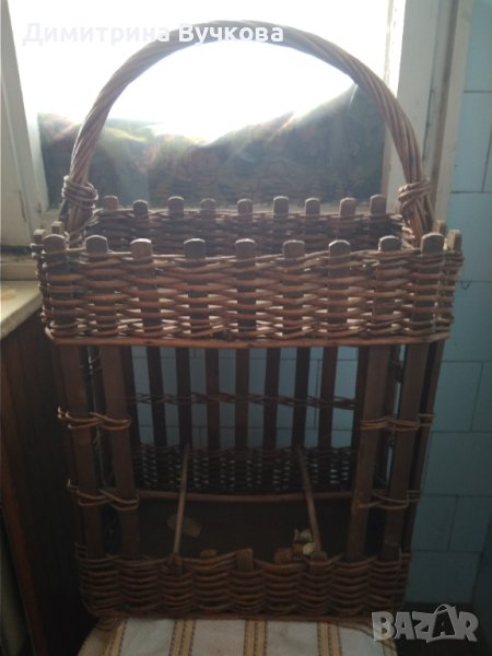 Плетена декоративна кошница за цветя и други неща, снимка 1