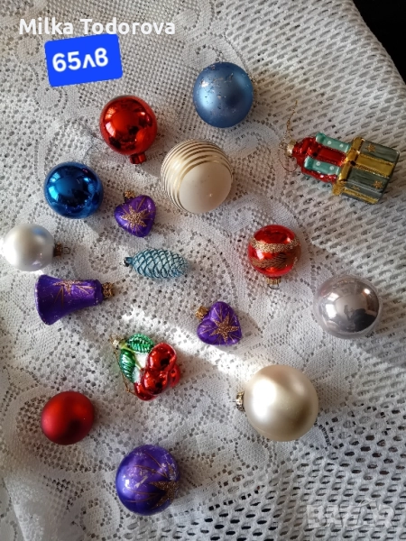 стъклени играчки за елха от Соца , снимка 1