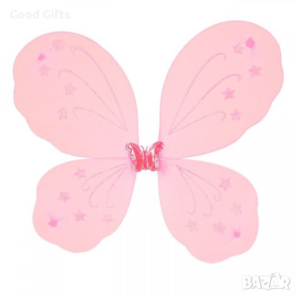 Криле на пеперуда Розови със звезди , Детски костюм, снимка 1