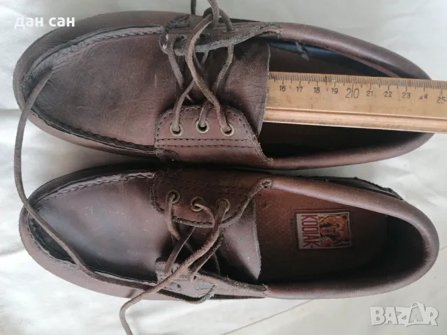 шита кожа обувки KODIAK есен зима, снимка 6 - Мокасини - 47311511