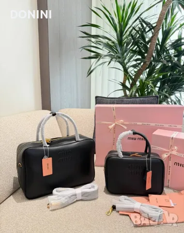 Miu Miu Дамска чанта дамска чанта, кожа, снимка 3 - Чанти - 55901942
